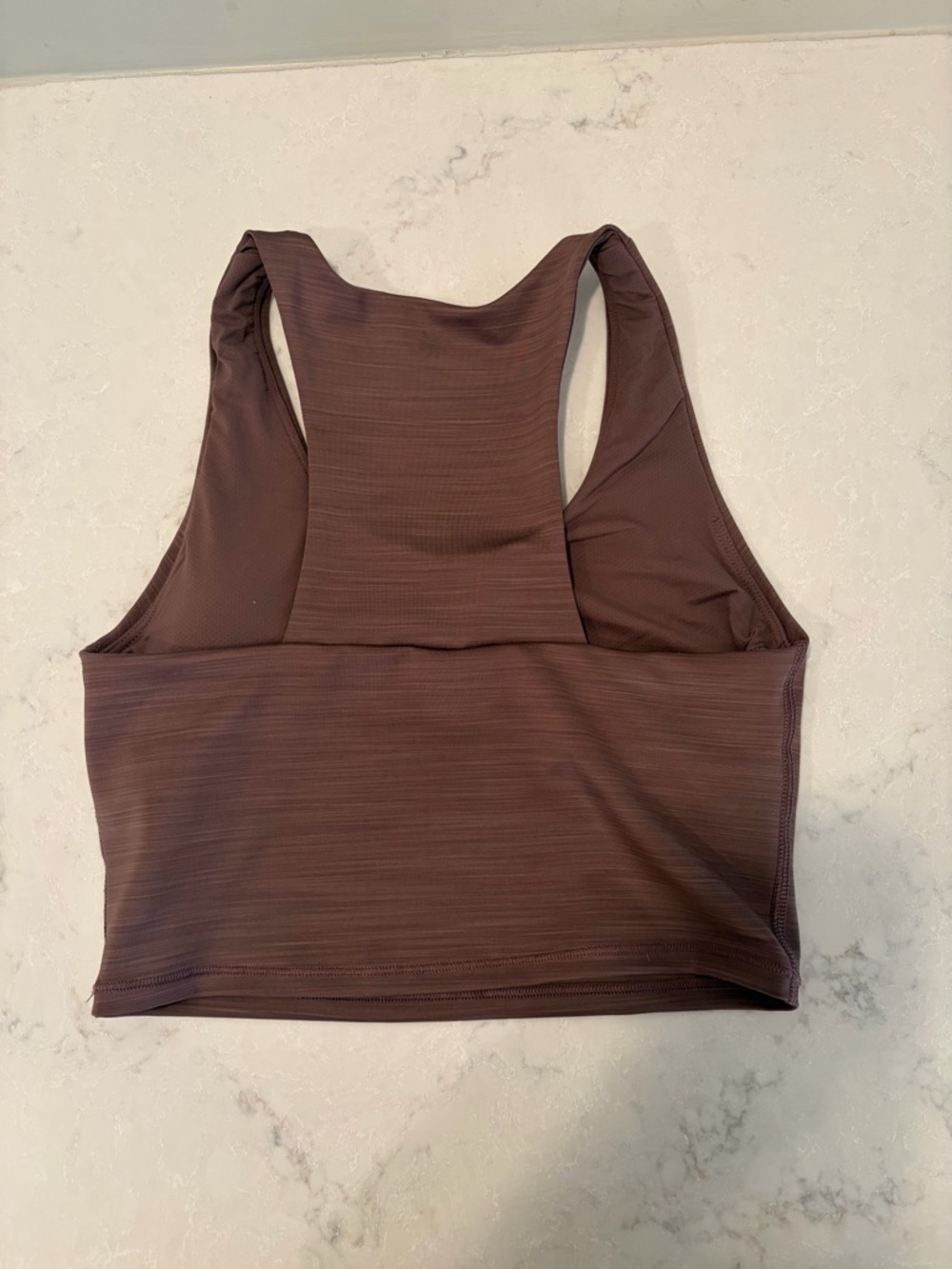 Athleta Dark Mauve Athletic Scoop-Back Sports Bra with Removable Cups-Xs - Picture 2 of 3